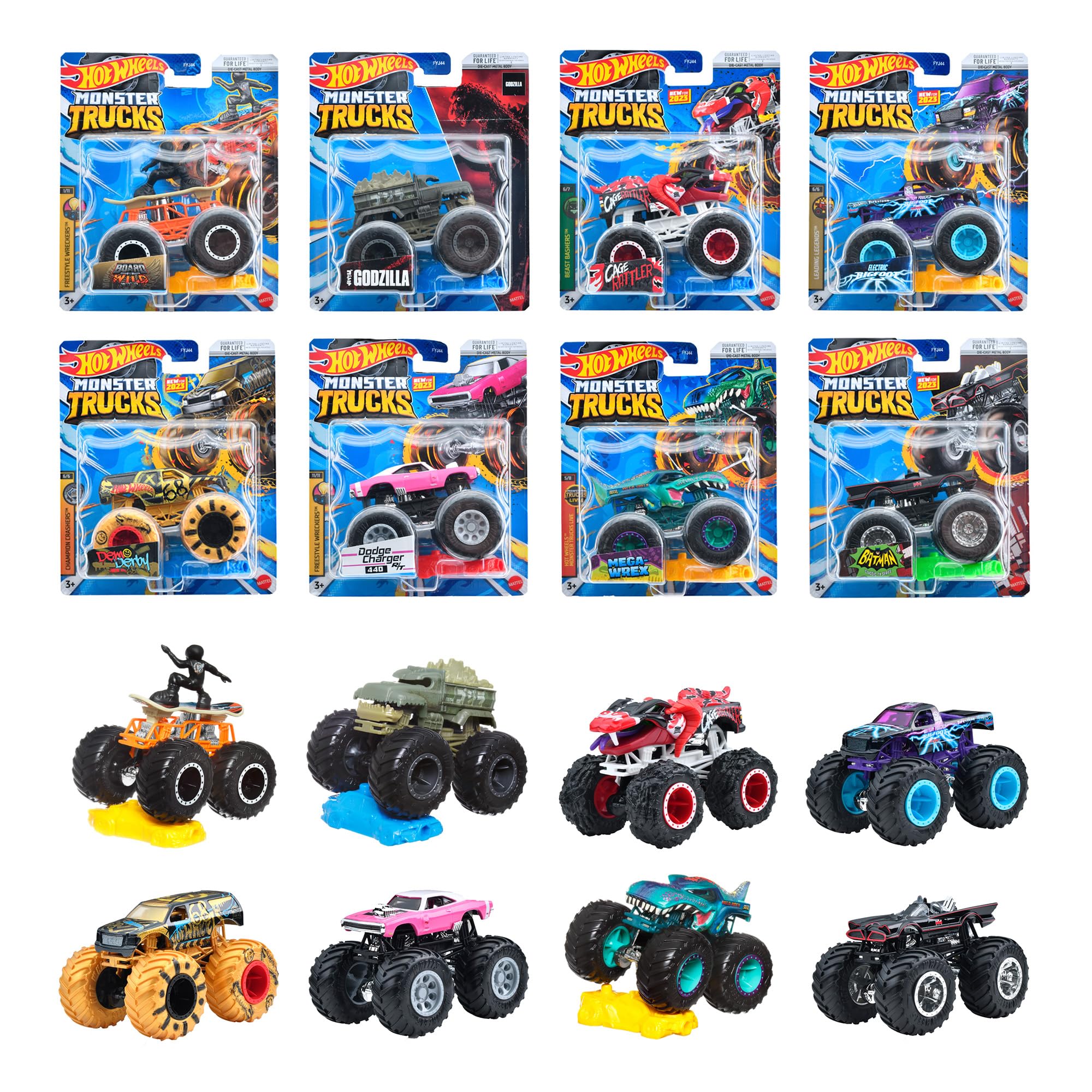 

Hot Wheels Монстр-Трак 1:64 Ассортимент [8 мини-автомобилей продаются в коробке] [от 3 лет и старше] 987M-FYJ44