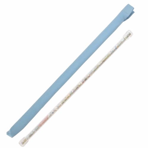 Two-Piece Flute Cleaning Set: Swab (Cleaning Cloth) and Rod by Atelier Tomaaz (Swab: Blue N20 / Rod: LIBERTY Margaret Annie D)