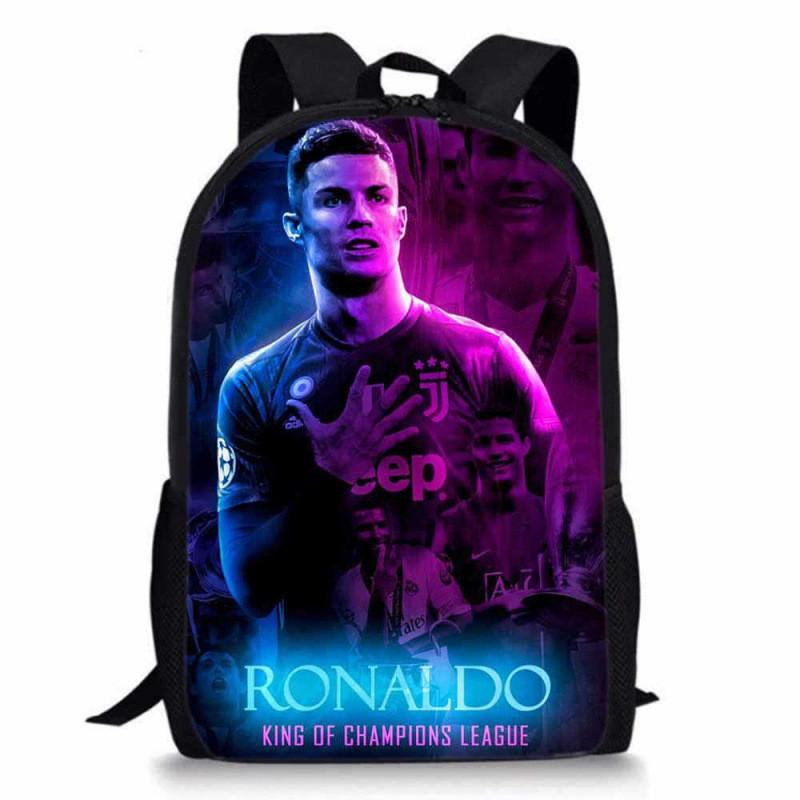 Cristiano Ronaldo Basketball Sports Backpack With Waterproof Polyester For Middle School Students