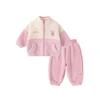 Dudujia Baby Plus Velvet Hoodie Two-Piece Set - Thick Autumn/Winter Wear