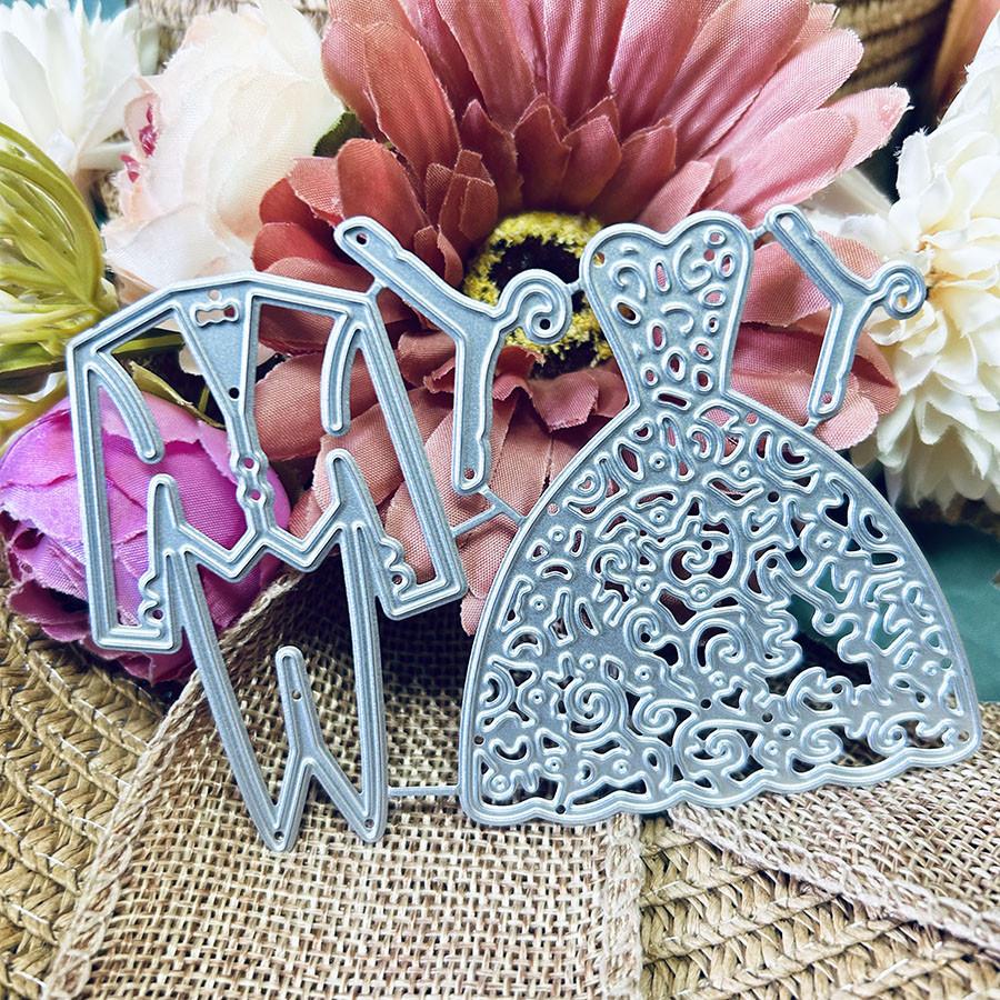 Couple Wedding Metal Cutting Dies Stencil for DIY Scrapbooking Photo Album Embossing Paper Cards Crafts Diecuts