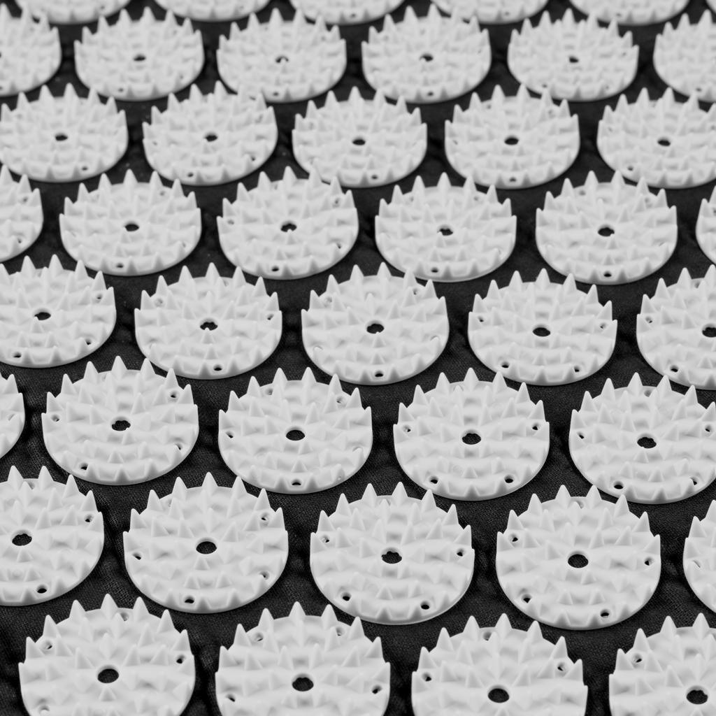 Acupressure Mat With Spikes + Pillow 130X50Cm Xxl For Massage, Black Rebel