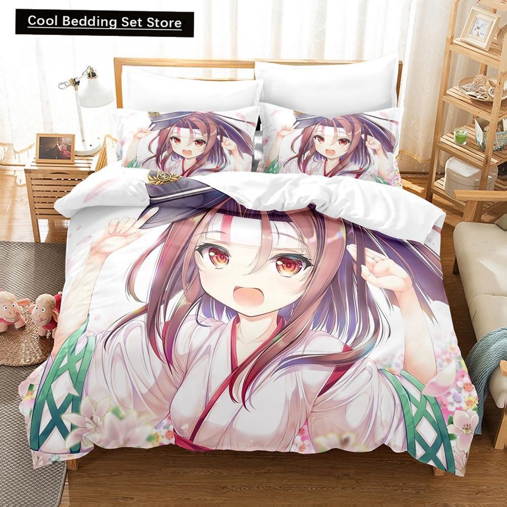 Zuihou (Kancolle) Bedding Set Single Twin Full Queen King Size Bed Set Aldult Kid Bedroom Duvet Cover Sets Print Bed Sheet Set