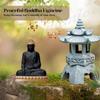Murti de Bouddha Gautama Noir - Parfait Idole de Dieu pour Tableau de Bord de Voiture et Petite Statue de Bouddha pour Décoration Intérieure, Articles Cadeaux,