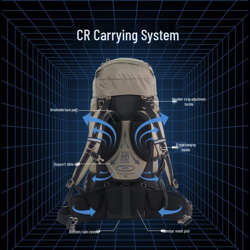 Naturehike NH70B070-B 70L Outdoor Hiking Backpack