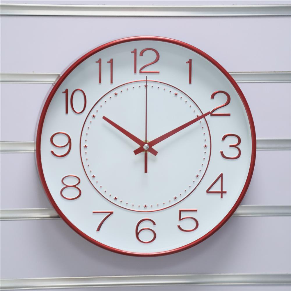 8-inch 20CM Core Clock Wall Clock Living Room Creative Clock Wall Watch Simple Home Silent Quartz Clock