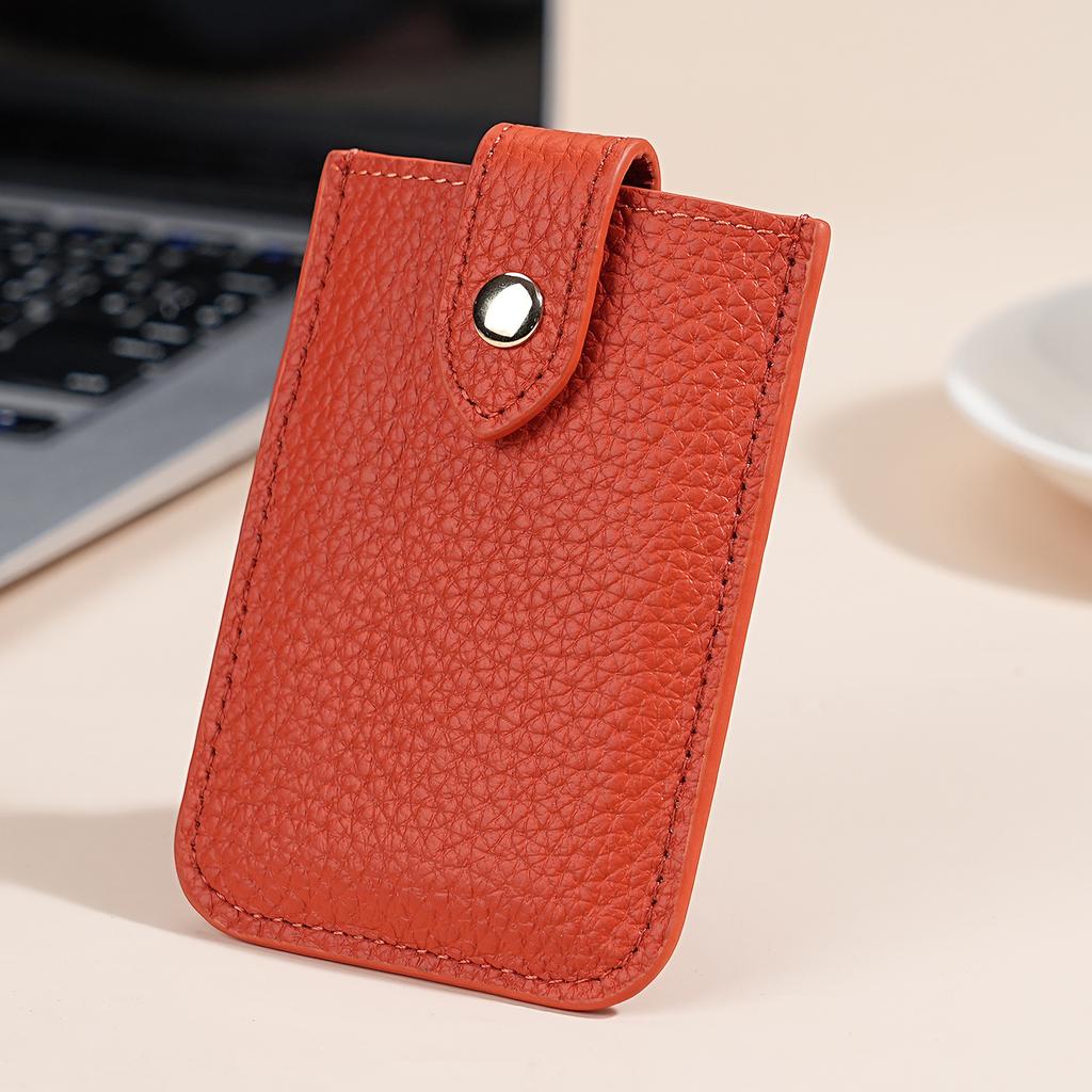 New Cow Leather Men's Card Bag Coin Purse Slim Credit Card Holder Wallet For Men and Women ID Card Pocket