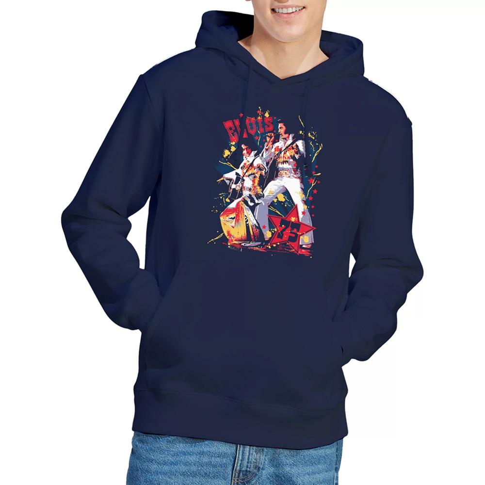 Elvis Presley Unisex Erwachsenen Adler Elvis Hoodie
