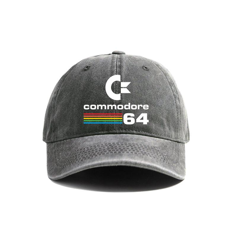 Cappellino da Baseball Commodore 64 Estivo Usurato Cappellini da Papà Unisex per Esterno Regolabili in Cotone