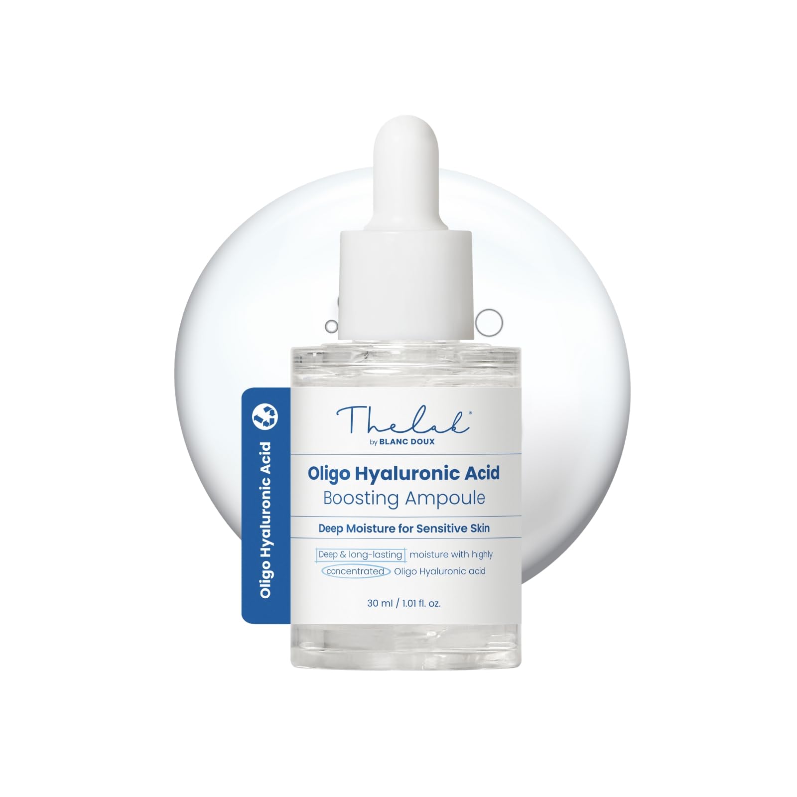 Oligohyaluronic acid boosting ampoule 30ml serum, moisturizing, hydrating, low molecular weight hyaluronic acid, high concentration moisture boosting