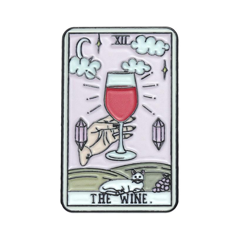 

Stylish Retro Tarot Card Brooch In Alloy For Chic Fashion Accessories For All XZ8715
