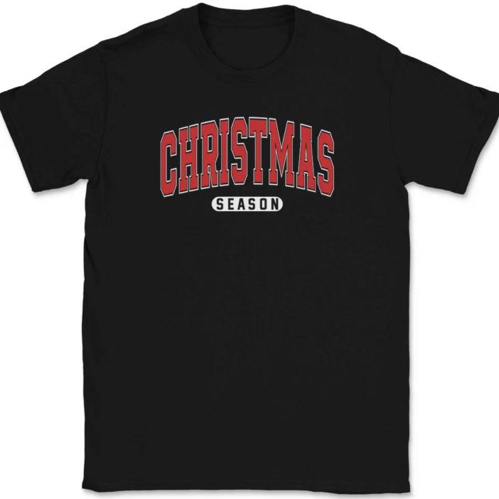 

Christmas Season T-Shirt Holiday Xmas Santa Clause Tree Funny Humor Gift Tee 4XL