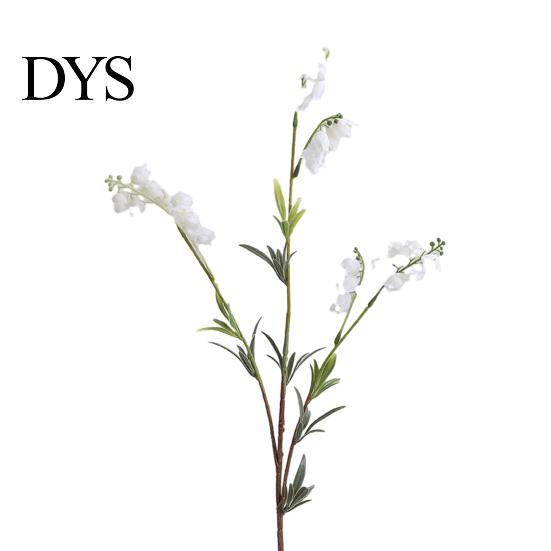 Realistic Artificial Flowers Lily of The Valley, 31.5" Long Stem Faux Bell Flowers, Fake Soft Fabric for Hotel Orchid Bridal Wedding Bouquet