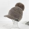 Wool Hat Women's Autumn and Winter Fleece Thickened Ear Protector Knitted Hat Thermal Cap Casual Outdoor & Christmas Wear