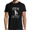 Men's T-shirt - Sorry I Can't - Football - Short Sleeves - Black - Sport Humor