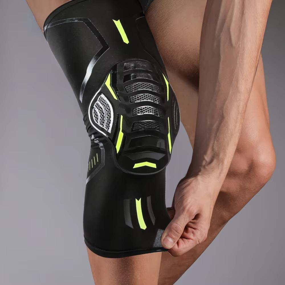 

1Pc Professional Shockproof Knee Brace Compression Knee Support Leg Protectors Men Women XL білий
