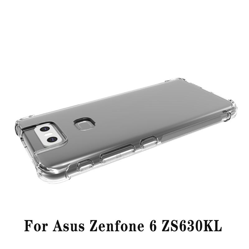 EUCAGR Per Asus Zenfone 6 ZS630KL Cuscinetto d'Aria Antiurto Airbag Silicone TPU Morbido TPU Cover Posteriore Custodia Opaca per Asus Zenfone6