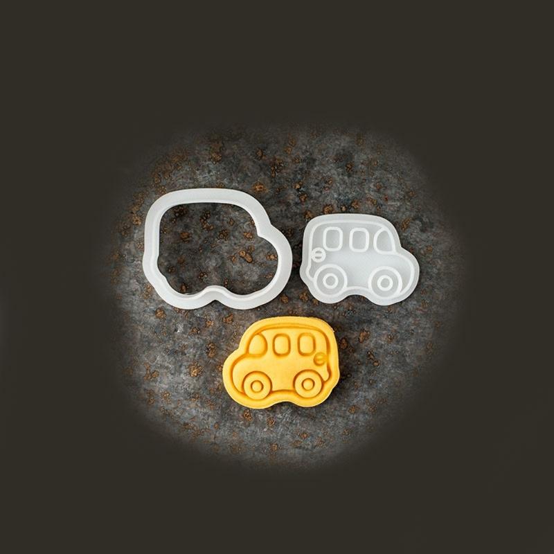 Educational Theme Plastic Cookie Cutters Molds School Cookie Stamps For Creative Baking With Children And Family Activity