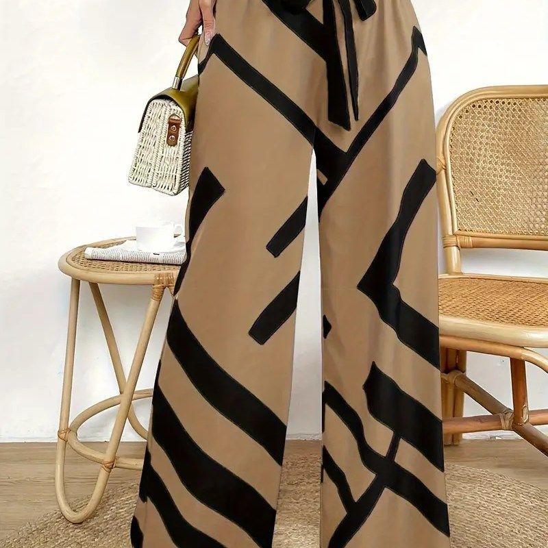 Stylish TieWaist Palazzo Pants for Women S7049 S7049 Womens