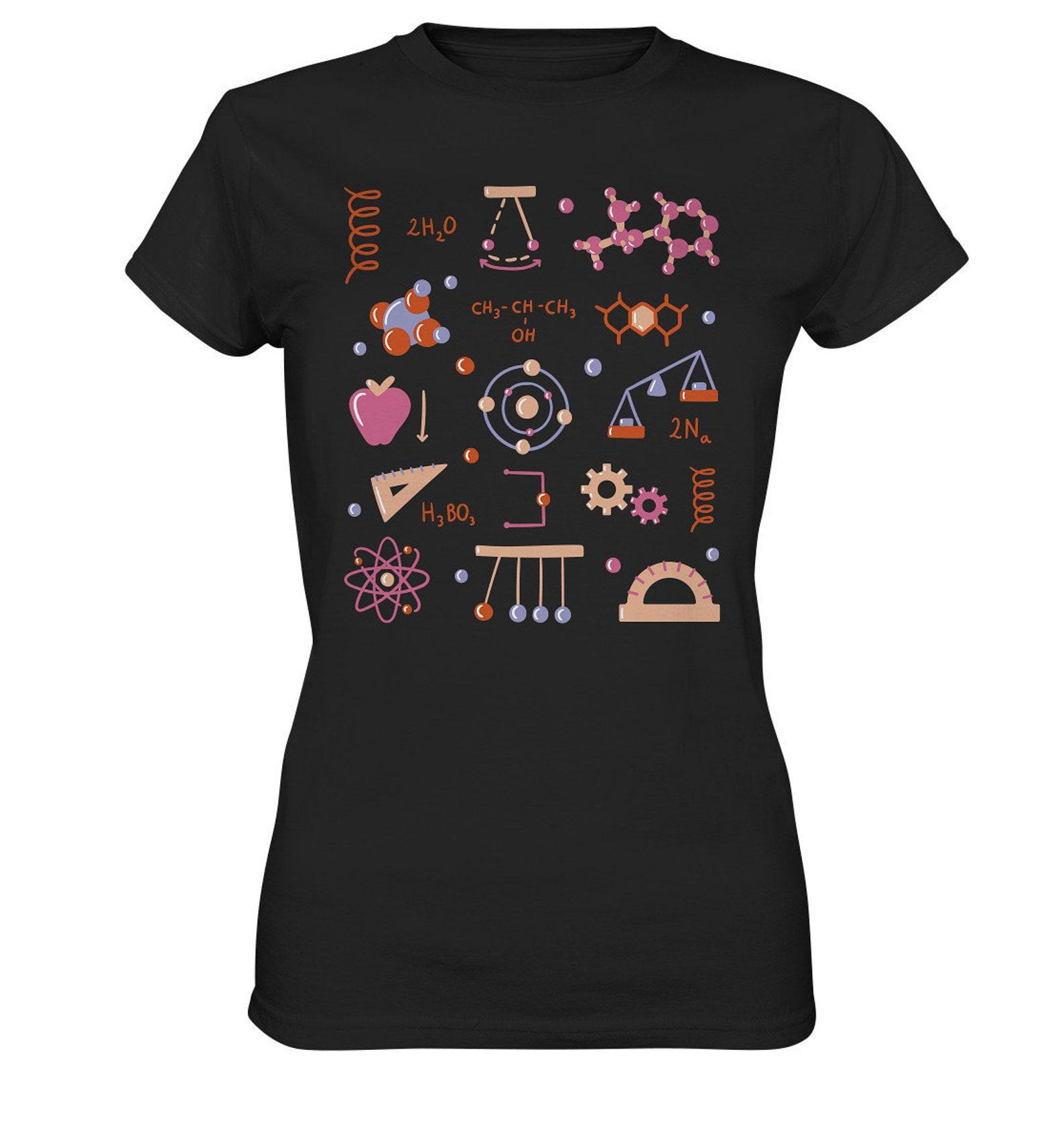 T-Shirt Physics Physicist Science Research Molecules Physics Teacher Gift - Premium Shirt 3XL