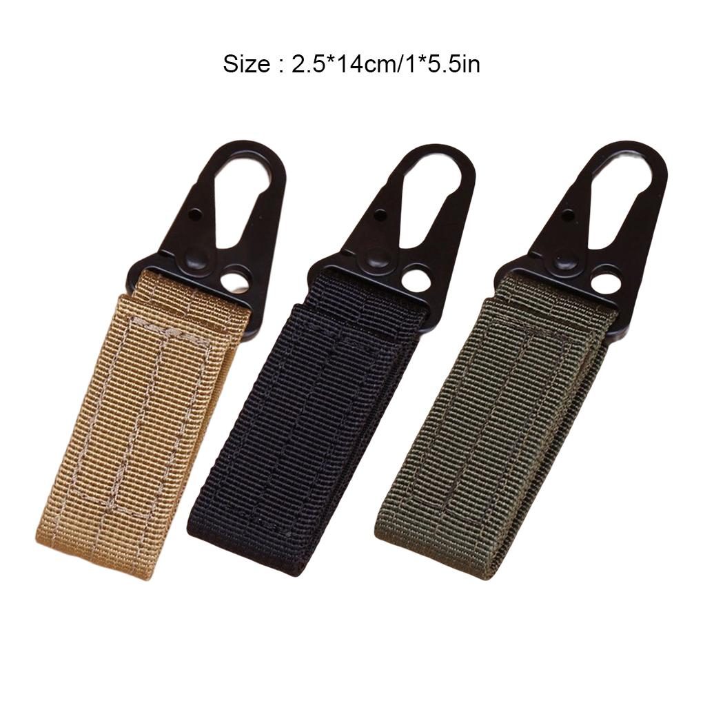 Belt Carabiner Key Chain Portable Detachable Dual Layer Heavy Duty Replacement Sticker Type Stylish Outside Keyring