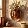 Neues Harzhandwerk Vase Wandbehang Personalisierter Stil Dekoration Heimdeko Cowboyhut Vase
