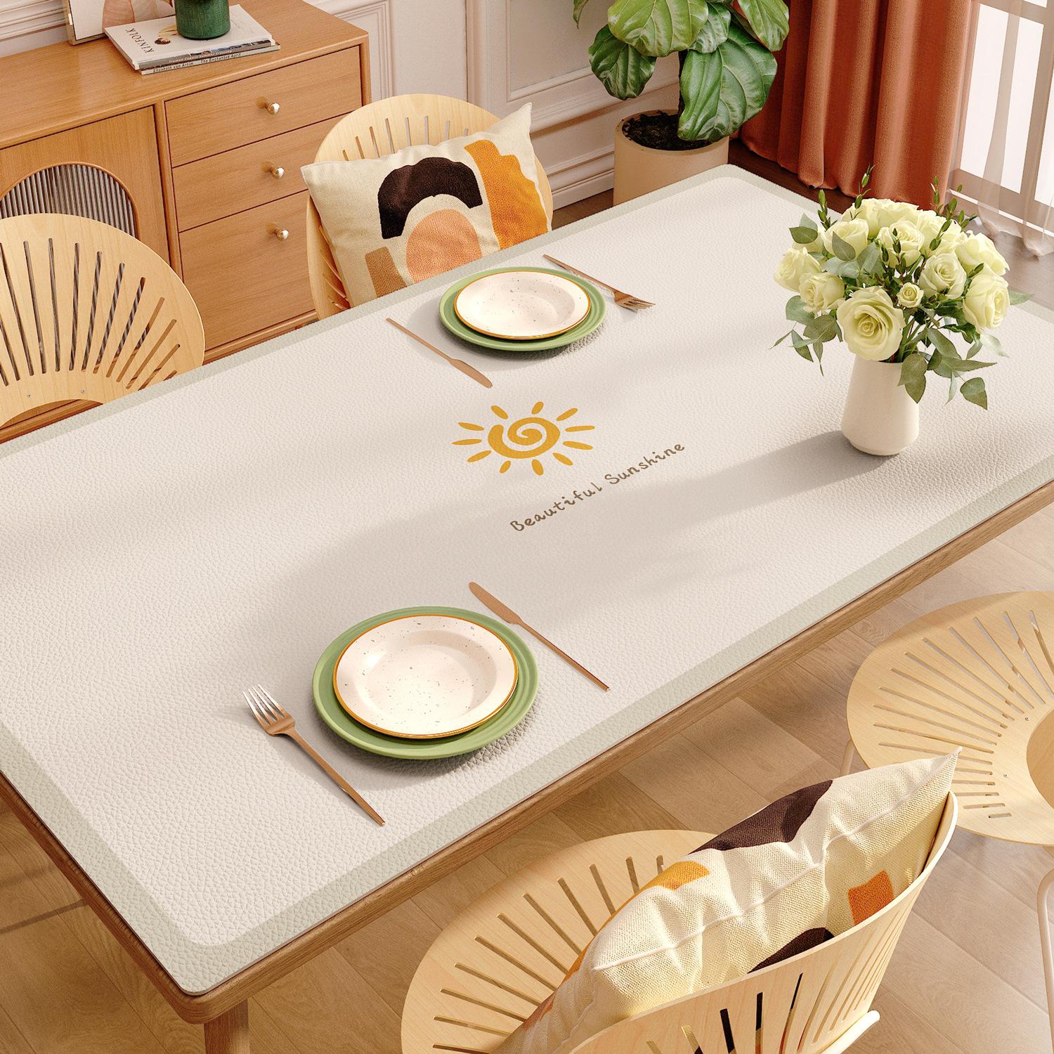 

Кожаный водонепроницаемый, маслостойкий, не требующий стирки и пыленепроницаемый настольный коврик Настольный коврик Настольный коврик Скатерть Скатерть 50x80cm