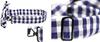 [D+Arts] Stylish Monotone Bow Tie, Silk Linen Gingham Check Pattern, Simple Fastener, Made in Japan (Black)