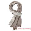 Cotton Linen Yarn-dyed Winter Men Scarf Tassel Male Accessories High Quality Neckerchief  Wrap