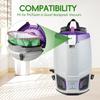 24 Stück 107314 Mikrofilter-Staubsaugerbeutel Kompatibel mit ProTeam 6 QT Rucksackstaubsauger, Super Coach Pro 6, ProVac FS 6, GoFit 6, GoFit 6 PLUS und GoFree
