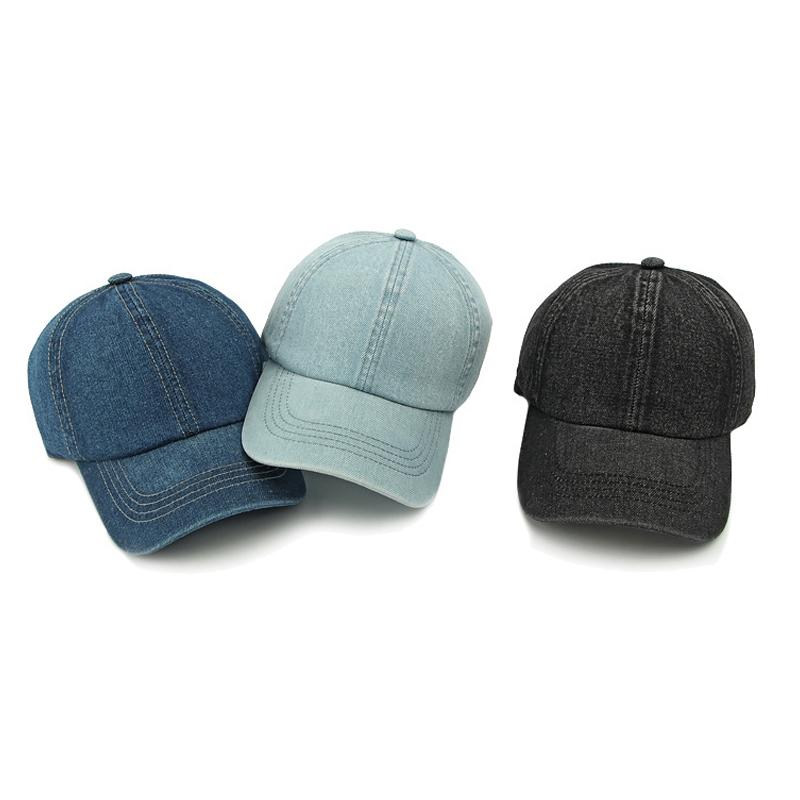 Spring Autumn Women's Sunscreen Hat Ponytail Panama Cap Denim Baseball Cap