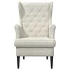 Cream Velvet Armchair