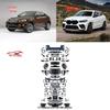 Conversion Kit: Front Bumper, Hood, and Fenders for Upgrading BMW X6 E71 To G06 Model