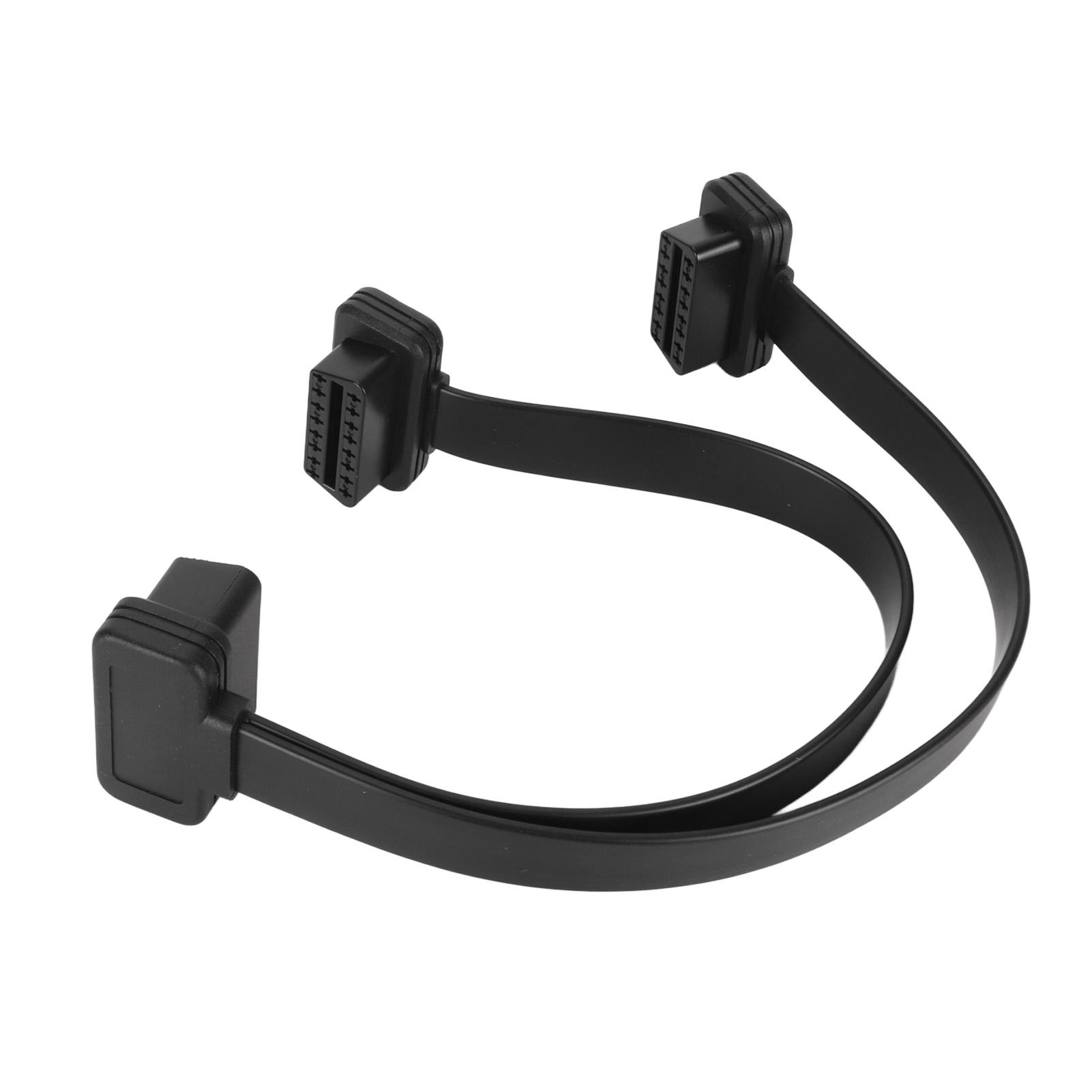 

OBD Y Splitter Extension Cable 16 Pin 1 for 2 OBD Male to Female Adapter Cable Car Diagnostic Extender Cord for Golo6 for Car Diagnostic Equipm