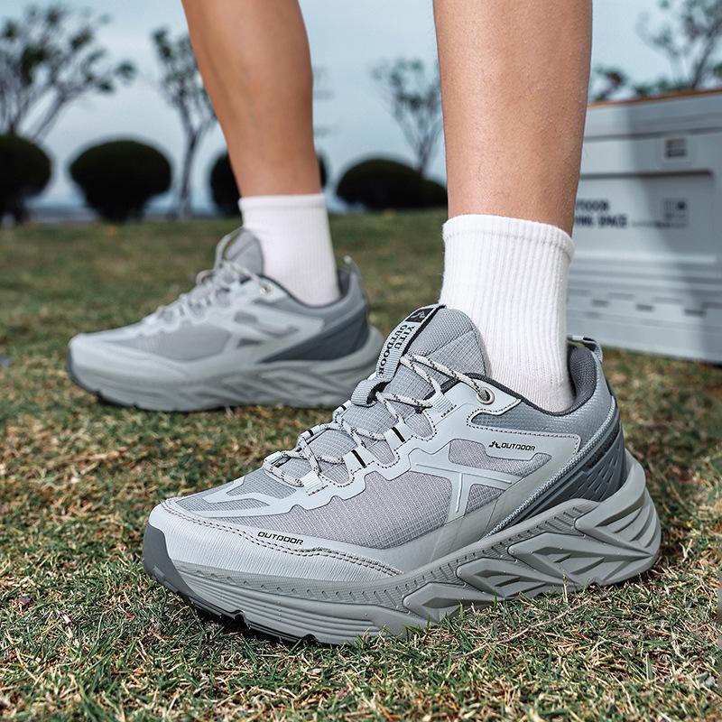 Outdoor Hiking Shoes Men's and Women's Mesh Breathable Non-slip Wear-resistant Off-road Hiking Shoes Lightweight Cushioning Hiking Shoes