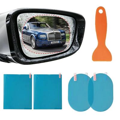 2/5 Stück Auto Seiten-Rückspiegel Wasserdichte Anti-Beschlag-Folie Seitenscheibenfolie Schützen Äußere Teile Autoglas Zubehör