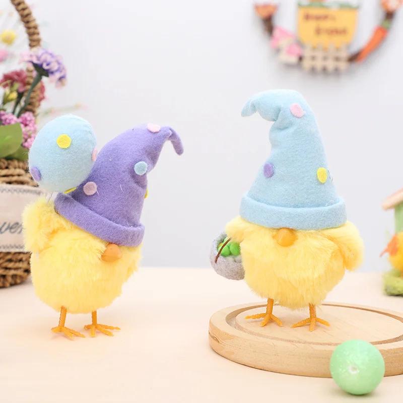 Easter Egg Chicken Doll Decorations Cute Easter Festival Party Gifts Home Decor Supplies Spring Easter Decor for Table Mantel