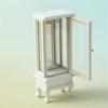1/12 Scale Miniature Glass Door Cabinet For Dollhouse Decoration And Collectible Display Accessories Scene Decors
