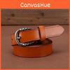 Genuine Leather Womens Waist Belt With Trendy Metal Clasp For Fashion Everyday