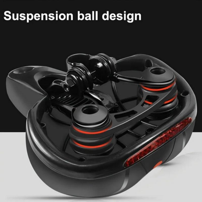 Hollow Breathable Bicycle Saddle Men Women MTB Road BikeSaddle Shock Absorbing Comfortable Big Butt Bike Seat Safety Warning