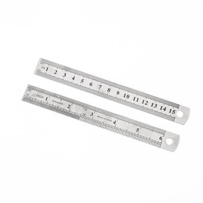 Stainless Steel Double-Sided Ruler: 15/20/30/60/100 Cm, 0.5-0.7 Mm Thick for Art and Measurement