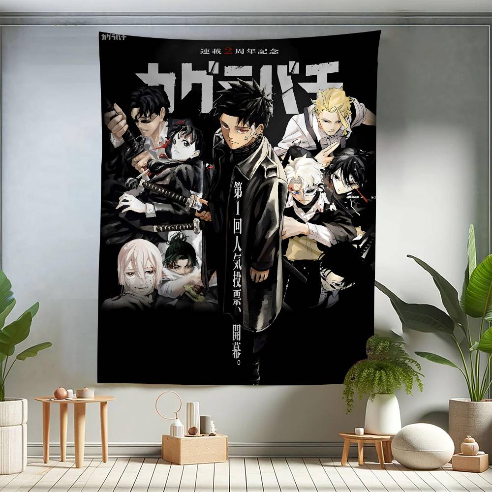 Anime Kagurabachi Hanging Bohemian Tapestry Cheap Hippie Wall Hanging Bohemian Wall Tapestries Mandala Wall Hanging Home Decor