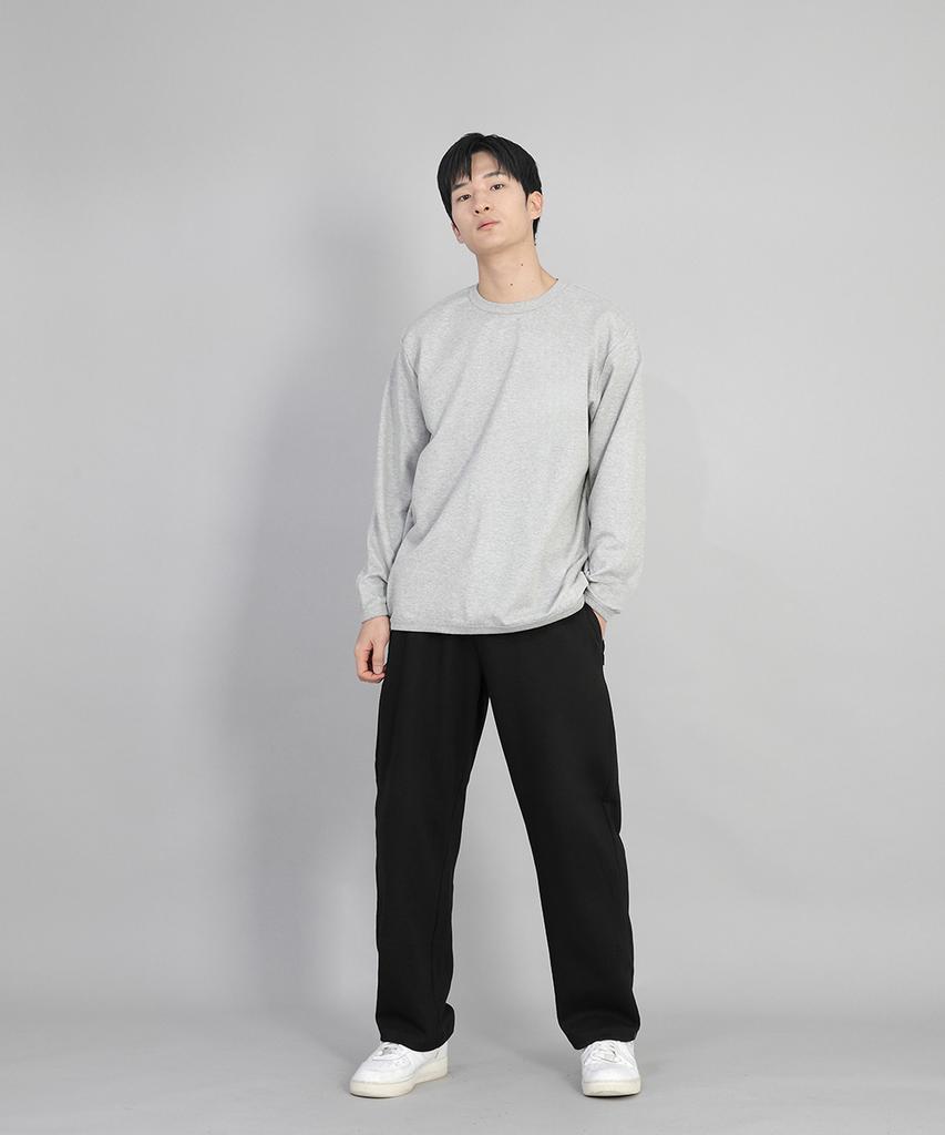 Seinteukeulu Plain Wide Sweatpants Swp-372 Black