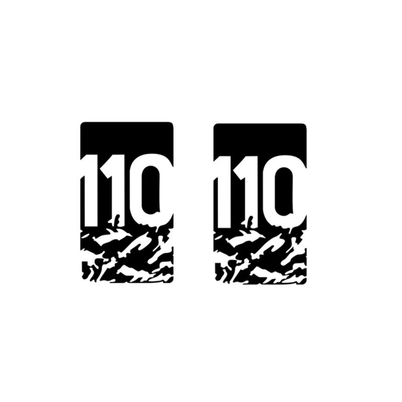 

For Land Rover Defender 90 110 TRX4 Car Front Fender Side Wing Sticker 4X4 Pickup Off Road Graphics Body Decal Accessories L663 Color-Glossy black