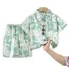Children's Short-sleeved Short Pants And Shirt Set - Summer Boys' Casual Outfit