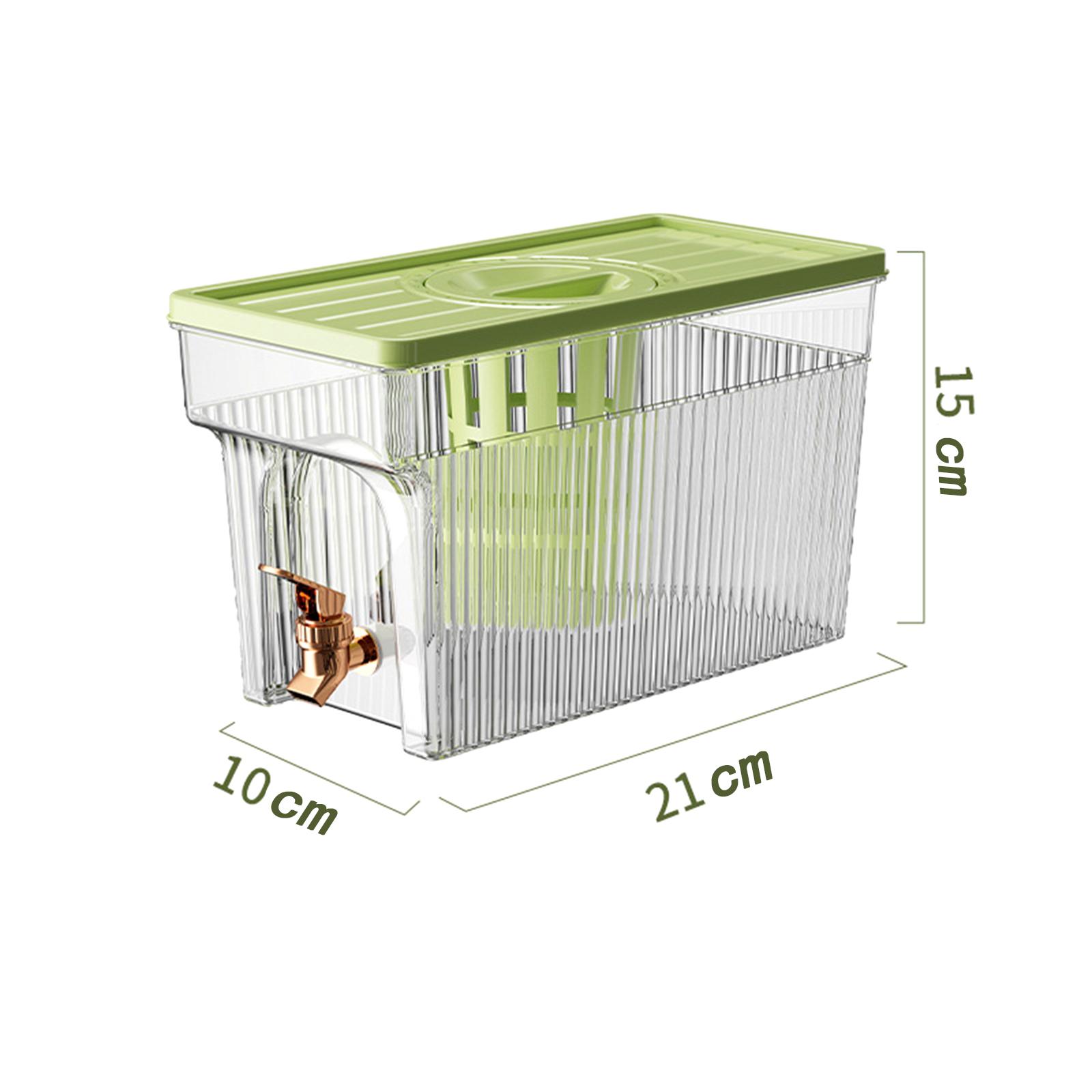 3L/4.5L Iced Beverage Dispenser Fridge Beverage Dispenser Container with Faucet Large Capacity for Home Kitchen Restaurant