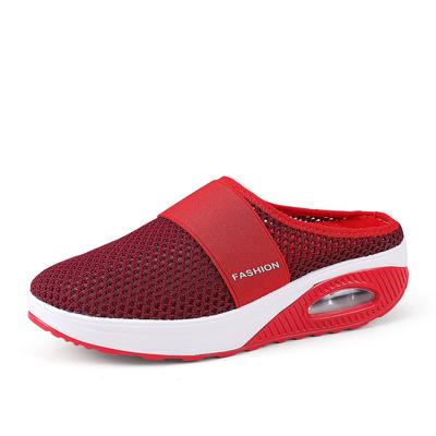 Spot Explosion Half-drag Little White Shoes Women Without Heel One Pedal Large Size Flat Shoes Slippers Casual Canvas Shoes