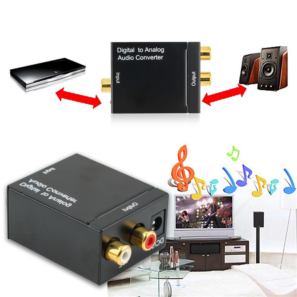 2025 Digital To Analog Audio Converter Optical Coaxial Toslink Signal To Analog Audio Adapter RCA For HDTV
