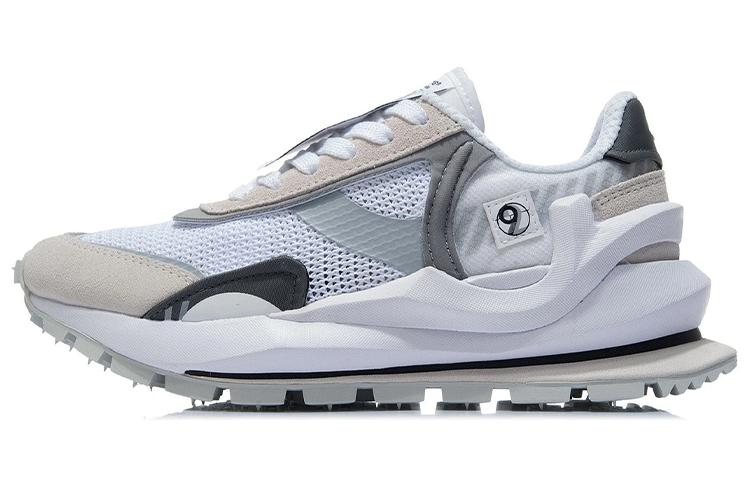 Li Ning Running Shoes Women's Low Top Standard White/White Sand Gray/Shadow Gray AGCR058-1