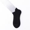 Breathable Organic Bamboo Cotton Socks Manufacturers Compression Sports Terry Socks  Solid Pure Black Seamless Socks